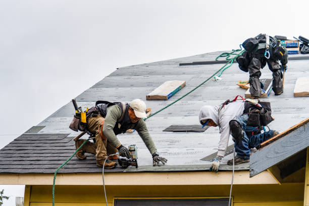 Professional Storm Damage Roof Repair technician working in Lake Winola, PA